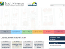Tablet Screenshot of nittenau.de